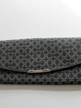 Coach Black Signature Slim Soft Wallet - 16 Card Slot Organizer NWOT 💎